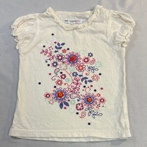 Autograph - Kids Cream Short Sleeve Floral Tee